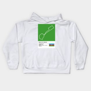 Baku City Circuit [info] Kids Hoodie